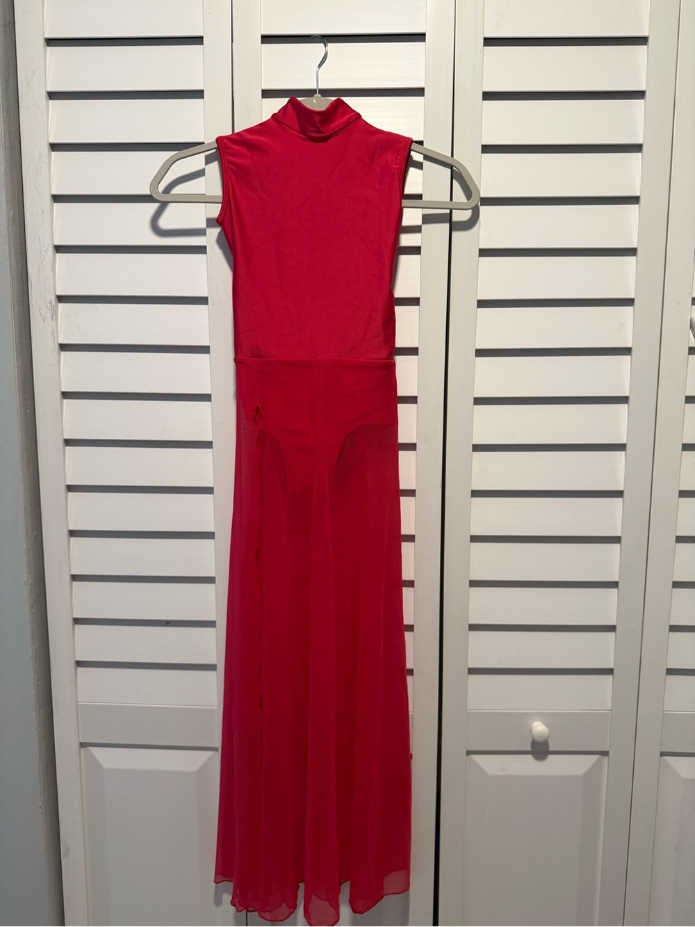 Red dance dress
